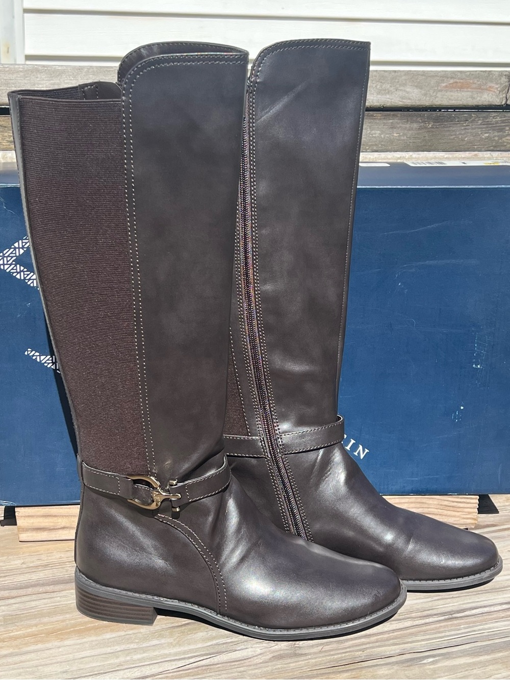 •Anne Klein 9 Brown Riding Boots! NEW!